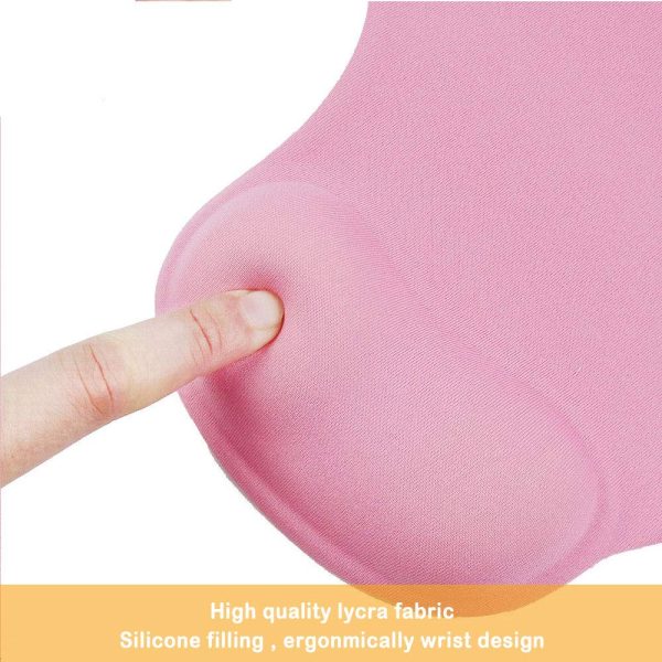 Office mouse pad with gel wrist support